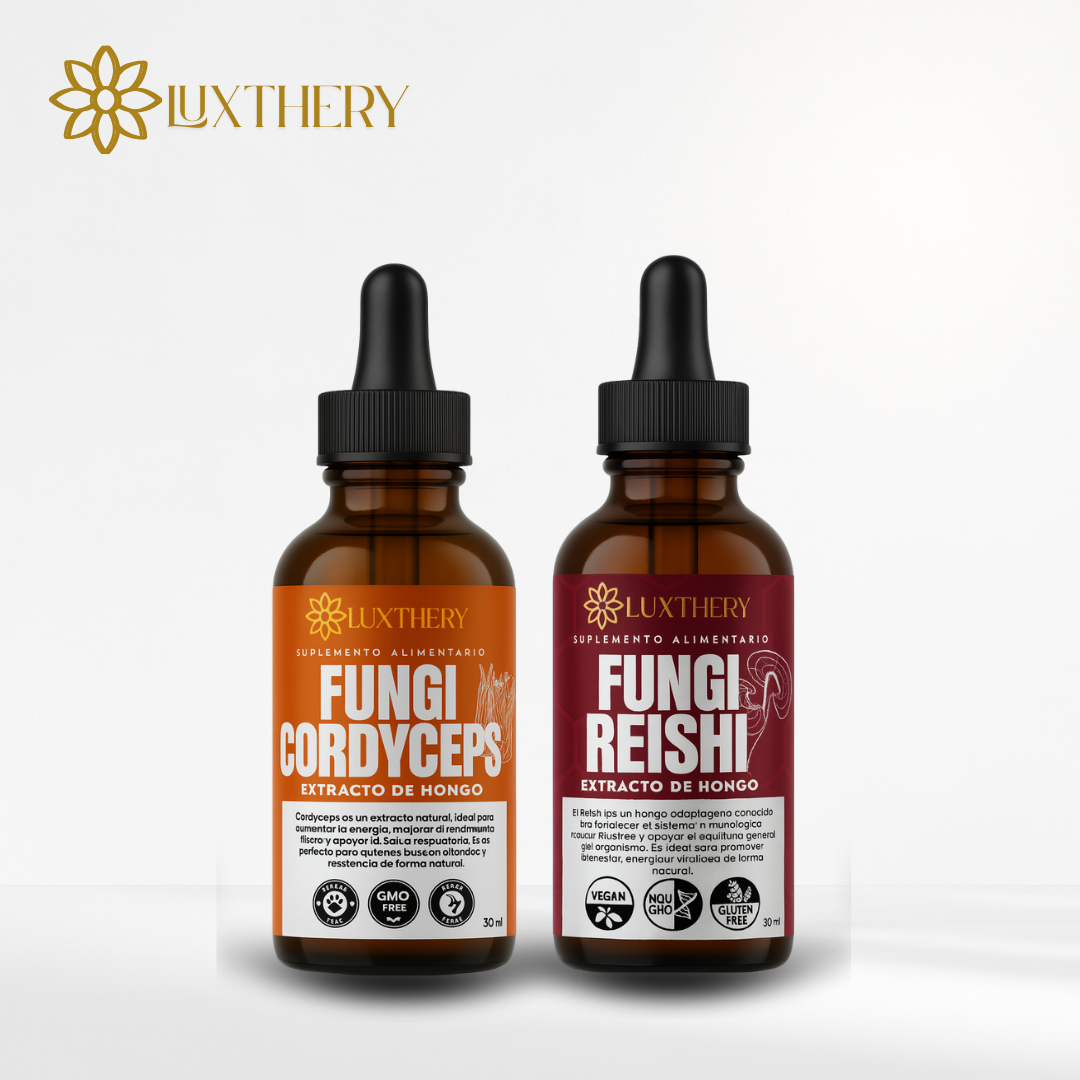 "Pack Energía y Defensa - Reishi + Cordyceps" (Extractos 3:1)