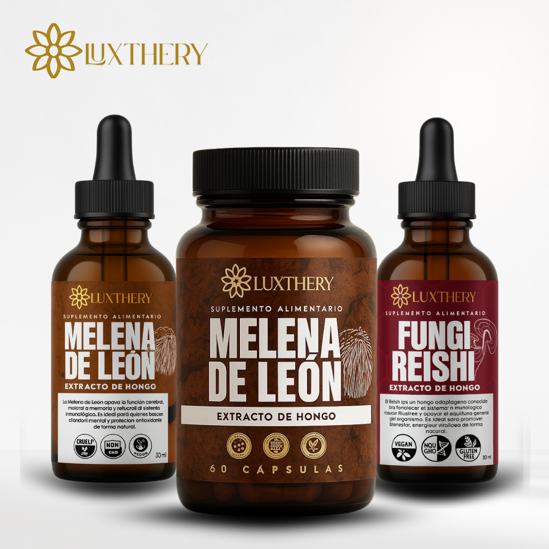 Pack Bienestar Integral - Melena de León (Cápsulas + Gotas) + Reishi (Gotas)