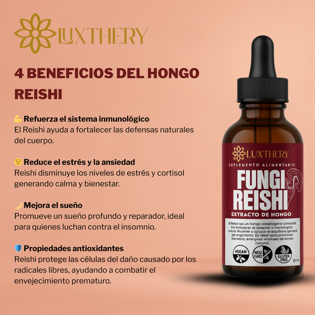 Extracto en gotas de Reishi 3:1 - Enfoque, Relajacion y Bienestar — Oferta Limitada