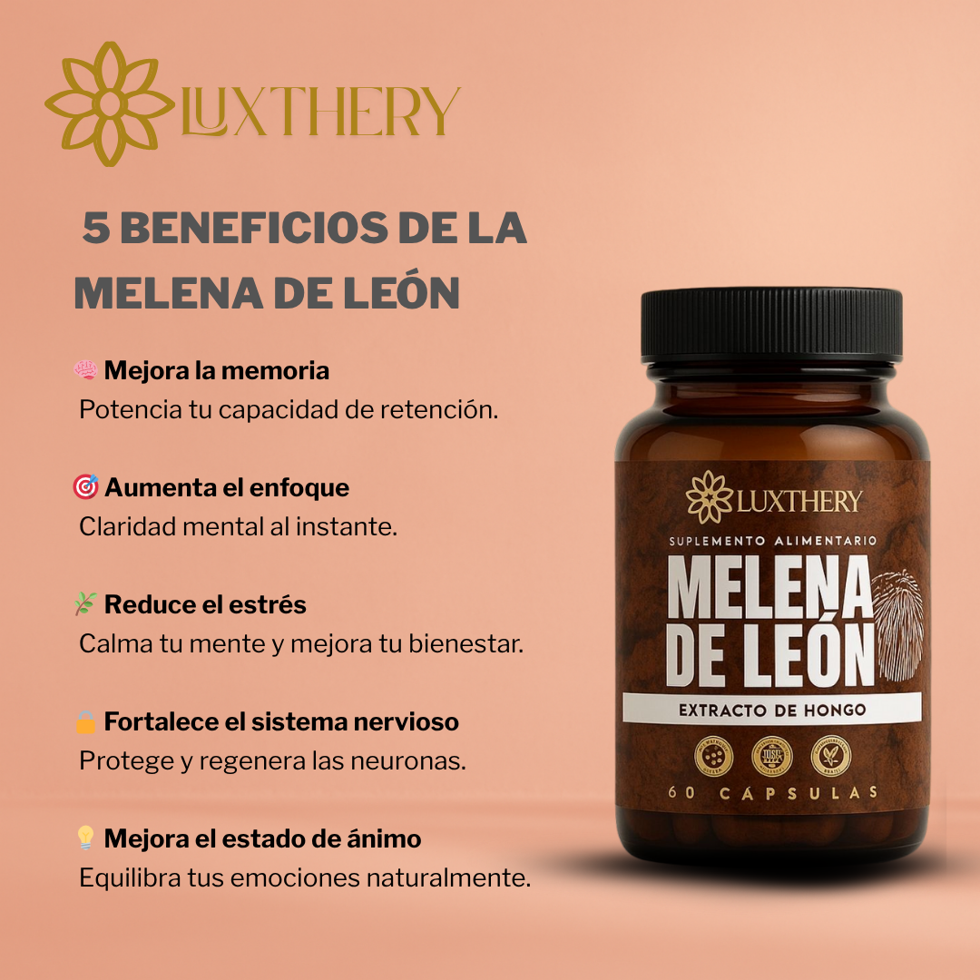 Melena de León Premium: Enfoque, Claridad y Bienestar Cognitivo — Oferta Limitada