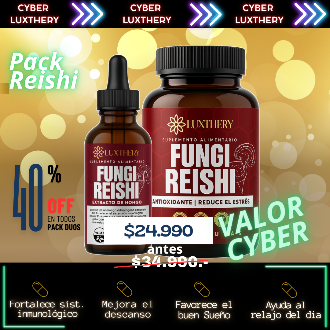 "Pack Reishi - Gotas 30 ml + Cápsulas 60"