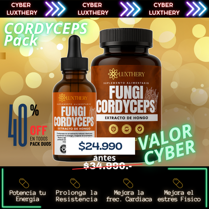 "Pack Cordyceps - Gotas 30 ml + Cápsulas 60"